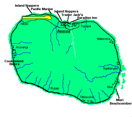 Rarotonga Map